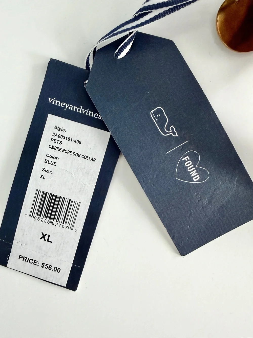 Vineyard Vines x Found My Animal limited-edition ombré rope dog coll